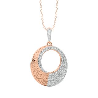 Ellie Round Diamond Office Wear Pendant